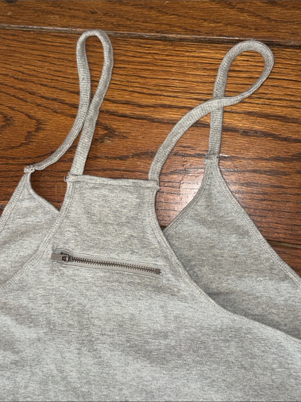 Free People movement heathered grey hot shot sleeveless jumpsuit size small - Picture 5 of 5
